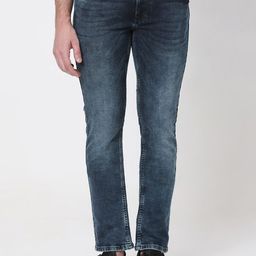 Mufti Men Slim Fit Heavy Fade Clean Look Stretchable Jeans-image-87