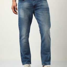 VUDU Men Comfort Tapered Fit Heavy Fade Clean Look Cotton Jeans-image-91