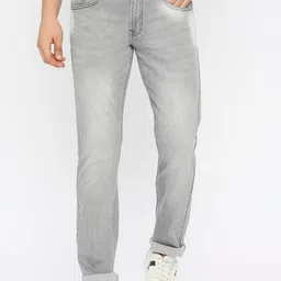 SPYKAR Men Relaxed Fit Heavy Fade Clean Look Whiskers Stretchable Jeans-image-69