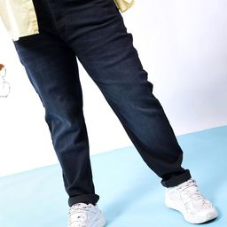 HARDSODA Men Plus Size Slim Fit Clean Look Light Fade Stretchable Jeans-image-60