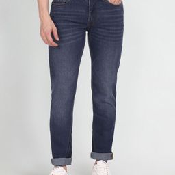 U S Polo Assn Denim Co Men Blue Slim Fit Light Fade Stretchable Jeans-image-89