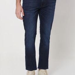 Mufti Men Straight Fit Light Fade Mid-Rise Clean Look Stretchable Jeans-image-16