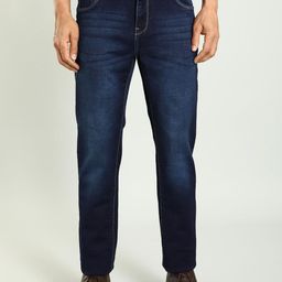 Indian Terrain Men Brooklyn Slim Fit Clean Look Whiskers Stretchable Jeans-image-99