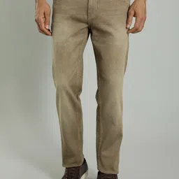 Indian Terrain Men Brooklyn Slim Fit Light Fade Clean Look Crinkle Stretchable Jeans-picture-9