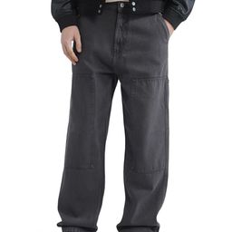 RARE RABBIT Men Klop Dark Grey Comfort Relaxed Fit Light Fade Jeans-image-36