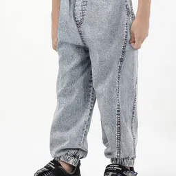 Budding Bees Boys Mid Rise Stretchable Jogger Fit Cotton Jeans-image-9