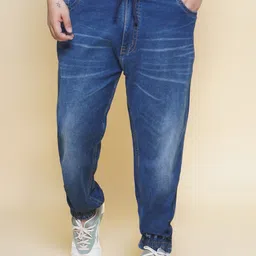 John Pride Men Jean Regular Fit Mid-Rise Light Fade Cotton Stretchable Jeans-picture-55