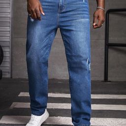 Kotty Men Jean Low-Rise Low Distress Light Fade Stretchable Jeans-image-95