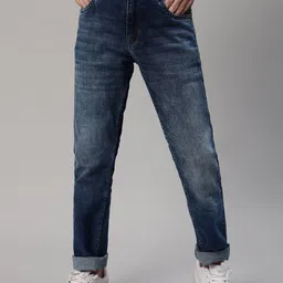 Cantabil Boys Mid-Rise Low Distress Light Fade Stretchable Jeans-image-66