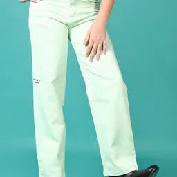 V-Mart Girls Mid-Rise Low Distress Light Fade Stretchable Jeans-image-70