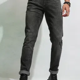 HIGHLANDER Men Slim Fit Clean Look Light Fade Stretchable Jeans-picture-23