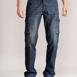 Cantabil Men Low Distress Light Fade Stretchable Jeans-image-39