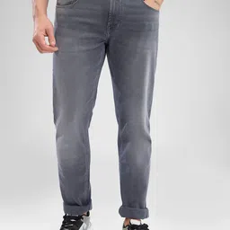 SPYKAR Men Slim Fit Low-Rise Clean Look Heavy Fade Stretchable Jeans-picture-20