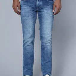 Cantabil Men Mid-Rise Heavy Fade Clean Look Stretchable Jeans-image-92