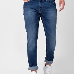 SPYKAR Men Slim Fit Low-Rise Light Fade Stretchable Jeans-image-38