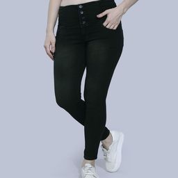 FCK-3 Women Olive Green Hottie High-Rise Light Fade Stretchable Jeans-image-59