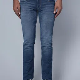 Cantabil Men Mid-Rise Light Fade Clean Look Stretchable Jeans-image-36