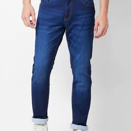 GIORDANO Men Light Fade Clean Look Stretchable Jeans-image-25