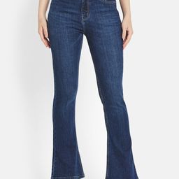 METTLE Women Blue Tapered Fit Light Fade Stretchable Jeans-image-56