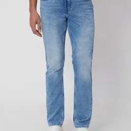 Mufti Men Slim Fit Mid-Rise Clean Look Heavy Fade Stretchable Jeans-picture-47