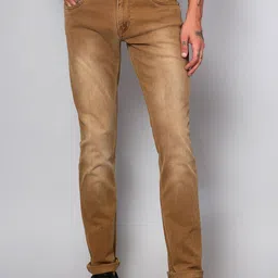 Cantabil Men Comfort Clean Look Heavy Fade Stretchable Jeans-image-60