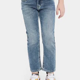 Octave Boys Blue Clean Look Heavy Fade Stretchable Jeans-image-73