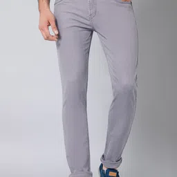 Cantabil Men Mid-Rise Clean Look Cotton Jeans-image-93