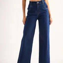 SASSAFRAS BASICS Women Clean Look Straight Fit High-Rise Stretchable Jeans-image-55
