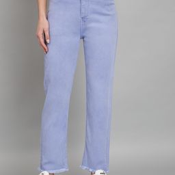 BAESD Women Jean Straight Fit Coloured Shade Mid-Rise Clean Look Cotton Jeans-image-87