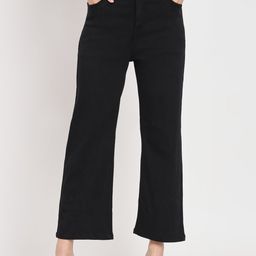 AngelFab Women High-Rise Dark Shade Cotton Wide Leg Jeans-image-61