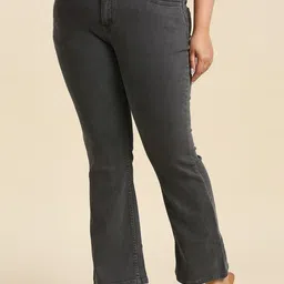 Freeform by High Star Women Plus Size Grey Bootcut Stretchable Jeans-image-39