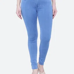 FCK-3 Women Turquoise Blue Comfort High-Rise Stretchable Jeans-image-33