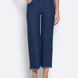 MARC LOUIS Women Blue Flared Stretchable Jeans-image-41