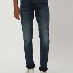 Mufti Men Slim Fit Heavy Fade Clean Look Whiskers Stretchable Jeans-image-38