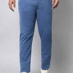 STUDIO NEXX Plus Size Men Blue Slim Fit Stretchable Jeans-image-34