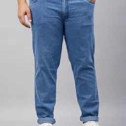 STUDIO NEXX Plus Size Men Slim Fit Clean Look Stretchable Jeans-image-38