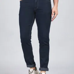 STUDIO NEXX Men Clean Look Mid Rise Cotton Stretchable Jeans-image-48