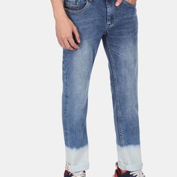 Flying Machine Men Blue Slim Fit Light Fade Ombre Stretchable Jeans-image-20