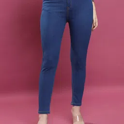 KETCH Women Skinny Fit Clean Look Stretchable Jeans-image-37