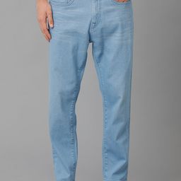 Voi Jeans Men Slim Fit Mid-Rise Clean Look Stretchable Jeans-image-38
