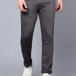 Cantabil Men Low Rise Clean Look Stretchable Cotton Jeans-image-68