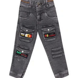 BAESD Boys Comfort Stretchable Cargo Jeans-22