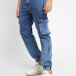 Dennis Lingo Men Jogger Mid-Rise Clean Look Stretchable Jeans-image-93