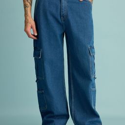 FREAKINS Men Mid-Rise Clean Look Cargo Jeans-image-20