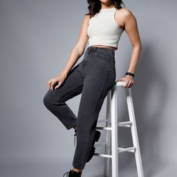 High Star Women High-Rise Mom Fit Jeans-picture-27