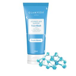 GLAMVEDA Advance Age Support Face Wash with Copper Peptide & Hyaluronic Acid - 100 ml-31