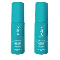 FoxTale Set Of 2 Acne Control Cleansers with Salicylic Acid+HA+Niacinamide - 100 ml Each-21