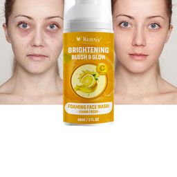 KURAIY Brightening Blush & Glow Deep Clean Foam Face Wash Leamon Fresh-60 ml-5