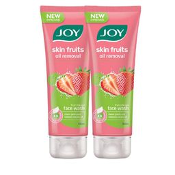 JOY Set of 2 Skin Fruits Oil Removal Strawberry Face Wash - 100ml Each-1