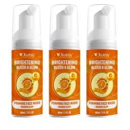 KURAIY Set Of 3 Brightening Blush & Glow Blackheads Removing Foam Face Wash-60 ml Each-23